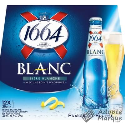 1664 Bière Blanche 5% vol. Les 12 bouteilles de 25CL