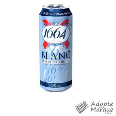 1664 Bière Blanche 5% vol. La canette de 50CL