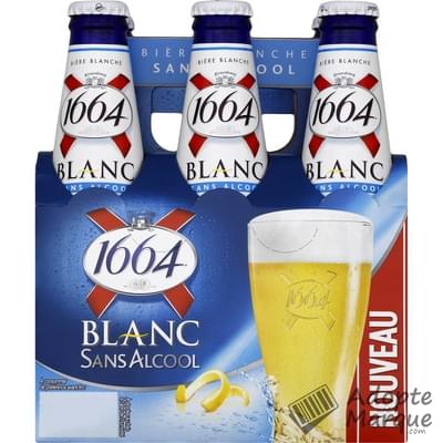 1664 Bière Blanche Sans alcool Les 6 bouteilles de 25CL