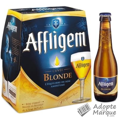 Affligem Bière blonde d'Abbaye - 6,7% vol. Les 6 bouteilles de 25CL