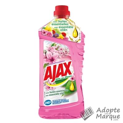 Ajax Fête des Fleurs - Nettoyant ménager - Fleurs de Cerisier "Le flacon de 1,25L"