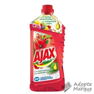 Ajax Fête des Fleurs - Nettoyant ménager - Parfum Coquelicot "Le flacon de 1,25L"