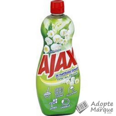 Ajax Je nettoie Tout - Nettoyant ménager - Fraîcheur Muguet Le flacon de 750ML