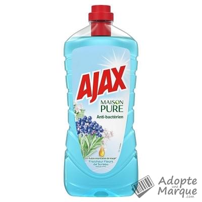 Ajax Maison Pure - Nettoyant ménager - Antibactérien Fleur de Sureau "Le flacon de 1,25L"