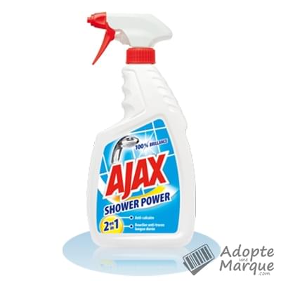 Ajax Sprays - Nettoyant ménager - Shower Power 2 en 1 Le spray de 750ML
