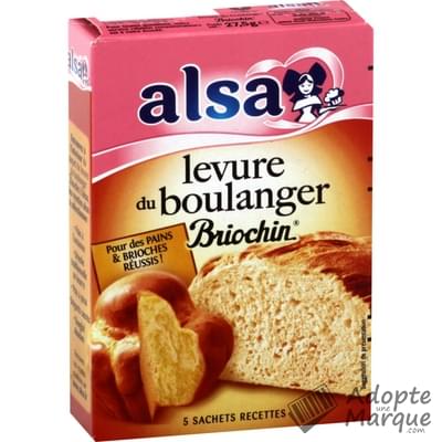 Alsa Levure du Boulanger Bricohin® "Les 5 sachets de 5,5G"