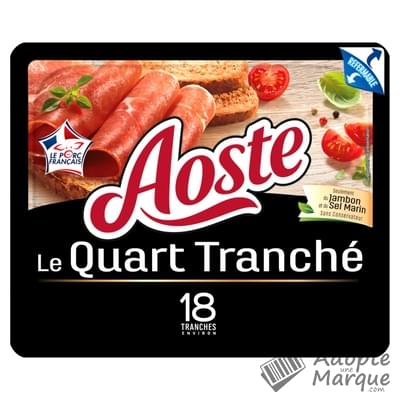 Aoste Le Quart Tranché - Jambon cru La barquette de 18 tranches - 220G