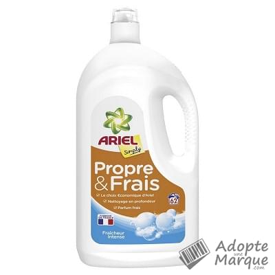 Ariel Simply - Lessive liquide Fraîcheur intense "Le flacon de 3,41L (62 doses)"