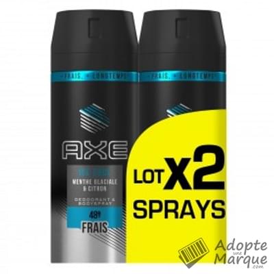 Axe Déodorant anti-transpirant - Ice Cool Frais Les 2 sprays de 150ML