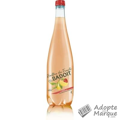 Badoit Bulles de Fruits - Citron & Touche de Fraise La bouteille de 1L