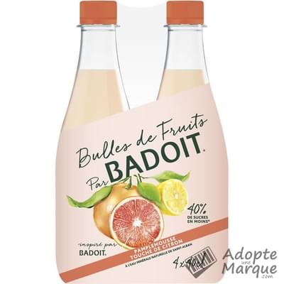 Badoit Bulles de Fruits - Pamplemousse & Touche de Citron Les 4 bouteilles de 40CL