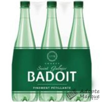 Badoit Verte - Eau minérale naturelle gazeuse - Finement pétillante "Les 6 bouteilles de 1,15L"
