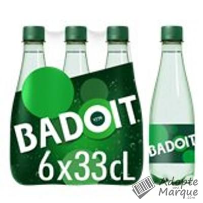 Badoit Verte - Eau minérale naturelle gazeuse - Finement pétillante Les 6 bouteilles de 33CL
