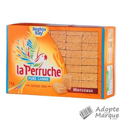 Béghin Say La Perruche - Sucre de Canne en morceaux Réguliers Le paquet de 1KG