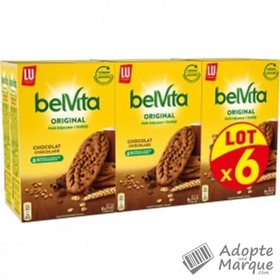 BelVita Biscuits aux céréales - Chocolat Les 6 paquets de 400G