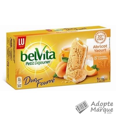 BelVita Duo Fourré à l'Abricot & Yaourt Le paquet de 253G