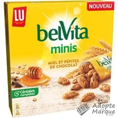 BelVita Mini Biscuits aux cérales - Miel et Pépites de Chocolat Le paquet de 210G