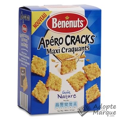 Bénénuts Apéro Cracks Maxi Craquants - Goût Nature La boîte de 90G
