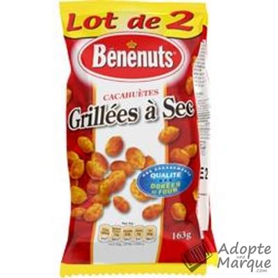 Bénénuts Cacahuètes Grillées à Sec Les 2 sachets de 163G
