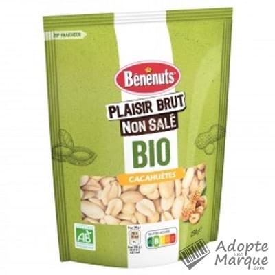 Bénénuts Plaisir Brut Non Salé Bio - Cacahuètes Le sachet de 250G