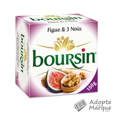 Boursin Fromage - Figue & 3 Noix La boîte de 150G