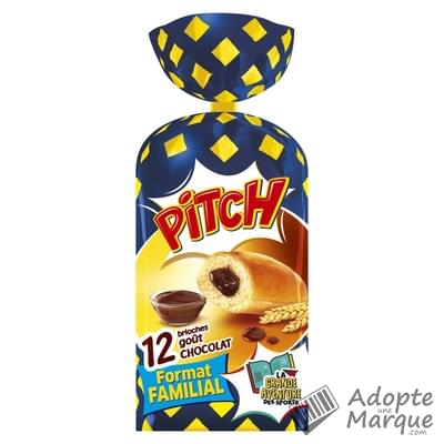 Brioche Pasquier Pitch - Brioches goût chocolat Le paquet de 12 brioches