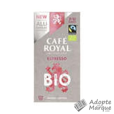 Café Royal Café en dosettes - Espresso Bio (Compatible avec Nespresso) La boîte de 10 capsules - 50G