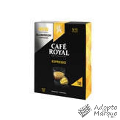 Café Royal Café en dosettes - Espresso (Compatible avec Nespresso) La boîte de 18 capsules - 93G