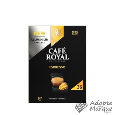 Café Royal Café en dosettes - Espresso (Compatible avec Nespresso) La boîte de 36 capsules - 187G