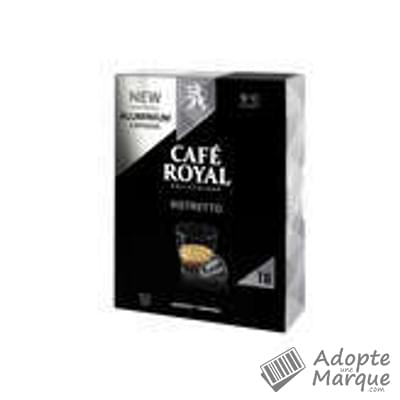 Café Royal Café en dosettes - Ristretto (Compatible avec Nespresso) La boîte de 18 capsules - 95G