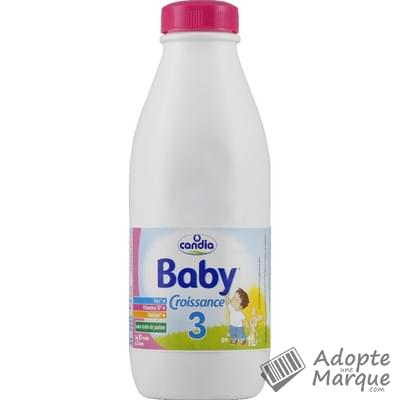 Candia Baby Croissance - Lait liquide 3ème âge (de 10 à 24 mois) La bouteille de 1L