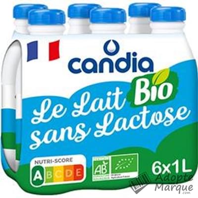 Candia Doux & Léger - Lait sans Lactose Bio Les 6 bouteilles de 1L