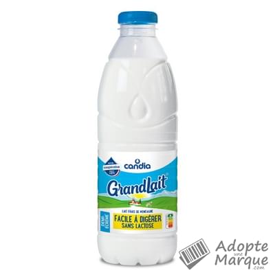 Candia GrandLait - Lait frais de Montagne facile à digérer La bouteille de 1L