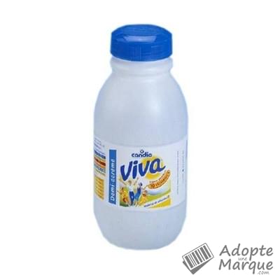 Candia Viva - Lait demi-écrémé vitaminé La bouteille de 50CL