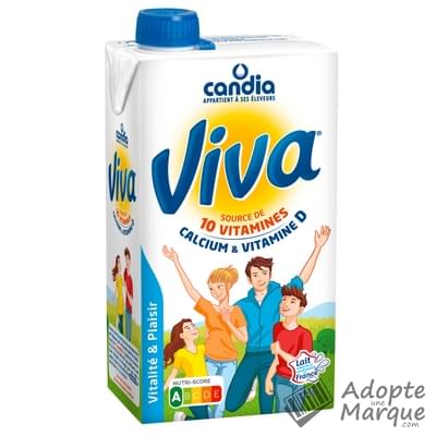 Candia Viva - Lait demi-écrémé vitaminé La brique de 1L