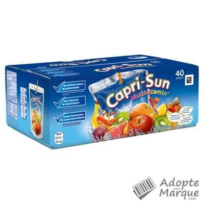 Capri-Sun Boisson au jus de fruits - Multivitamines Les 40 gourdes de 20CL