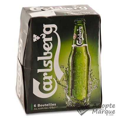 Carlsberg Bière Blonde Premium Les 6 bouteilles de 25CL
