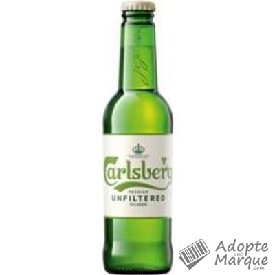 Carlsberg Unfiltered - Bière blonde non filtrée La bouteille de 33CL