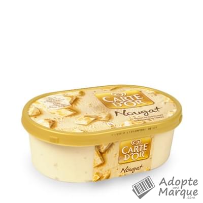 Carte d'Or Crème glacée au Nougat Le bac de 1L