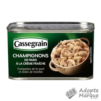 Cassegrain Champignons de Paris à la crème fraîche La conserve de 380G