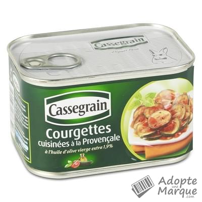 Cassegrain Courgettes cuisinées à la Provençale à l'huile d'olive vierge-extra La conserve de 375G
