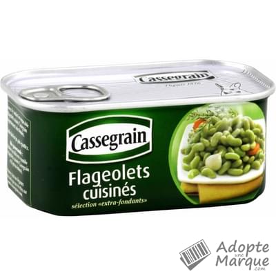 Cassegrain Flageolets cuisinés Sélection extra-fondants La conserve de 200G