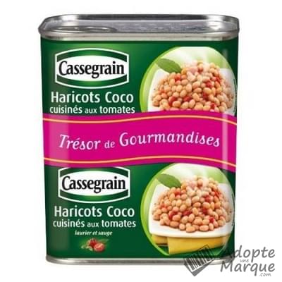 Cassegrain Haricots Coco cuisinés aux tomates Les 2 conserves de 435G