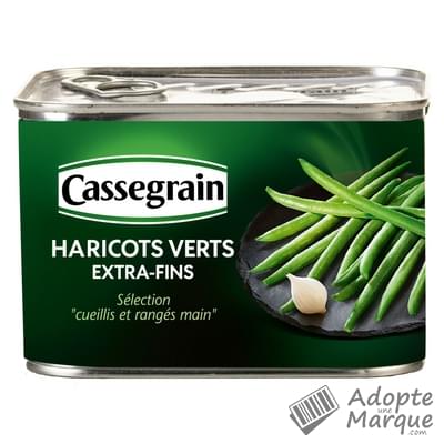 Cassegrain Haricots Verts extra-fins Sélection cueillis et rangés main La conserve de 390G