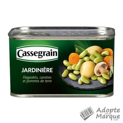 Cassegrain Jardinière flageolets, carottes, pommes de terre La conserve de 400G