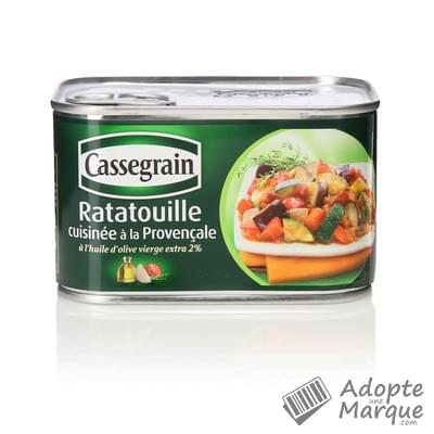Cassegrain Ratatouille cuisinée à la Provençale à l'huile d'olive vierge-extra La conserve de 375G
