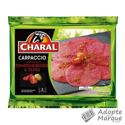 Charal Carpaccio Tomates Olives La barquette de 230G (dont 30G d'accompagnement)