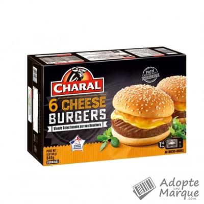 Charal Cheese Burger La boîte de 6 burgers de 140G - 840G