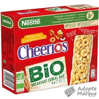 Cheerios Barres de Céréales au Miel Bio La boîte de 4 barres - 88G