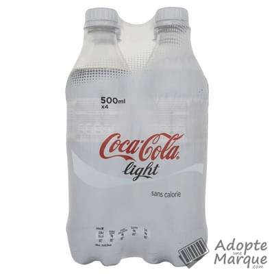 Coca Cola Light - Boisson rafraîchissante aux extraits végétaux Les 4 bouteilles de 50CL